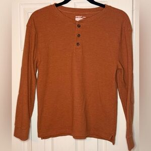 Cat & Jack Kids Rust Long Sleeve Henley